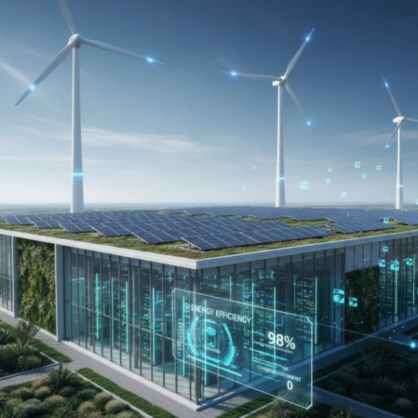 Modern data center powered by renewable energy