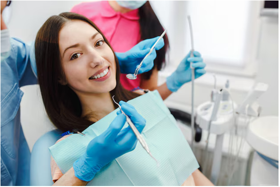 perfectly shaped teeth that stood out immediately