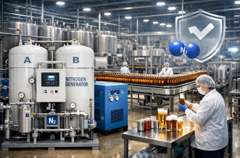 High-Efficiency Nitrogen Generators for Beverage Factories: Ensuring Quality and Safety