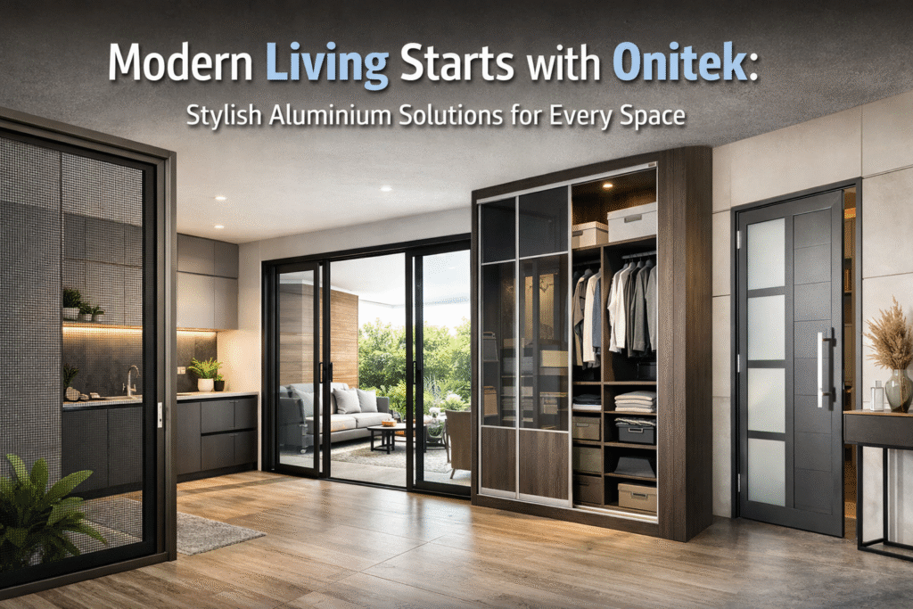 Modern Living Starts with Onitek: Stylish Aluminium Solutions for Every Space